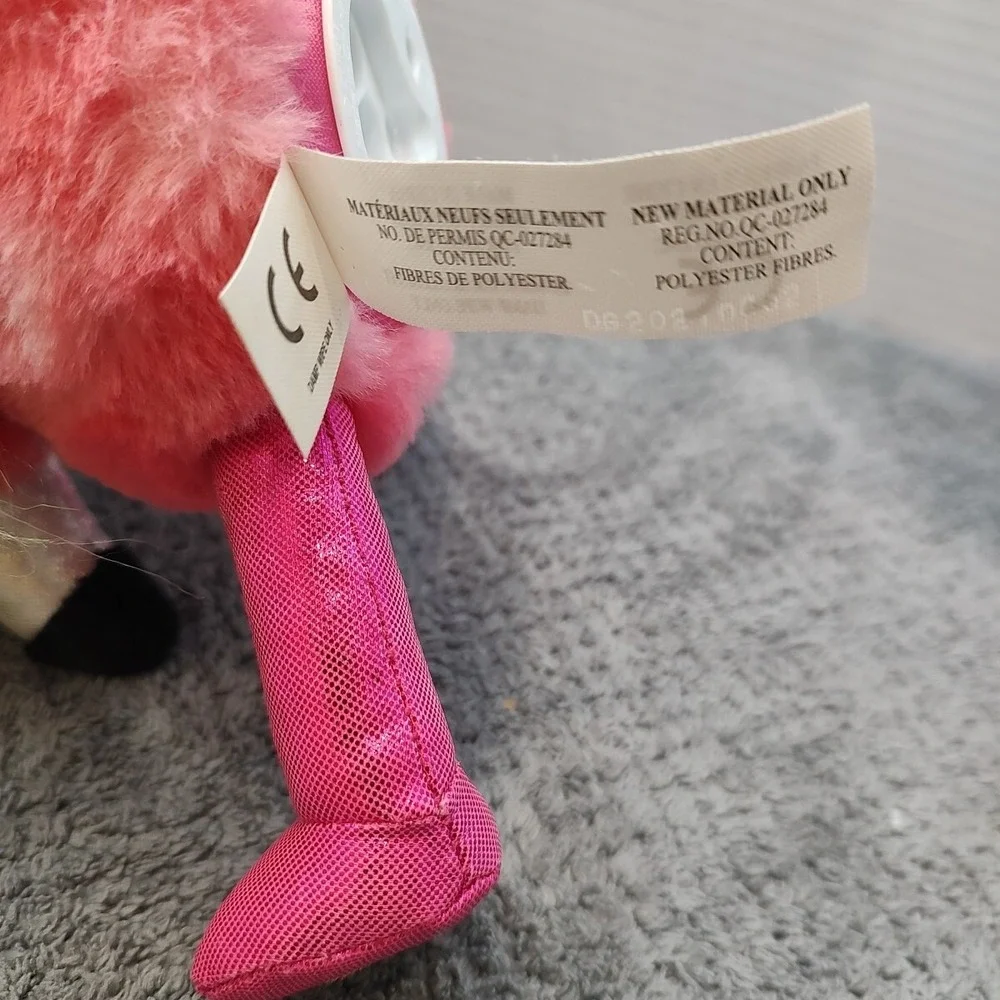 Pink Flamingo Chirping Plush Toy Big‎ Eyes Shiny Beak Feet